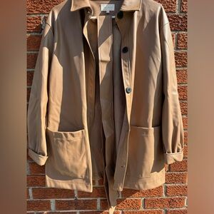 Melloday faux leather shacket